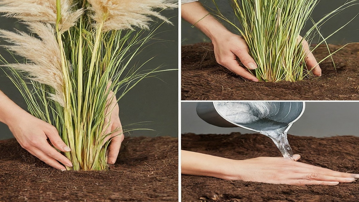 How do you plant pampas grass