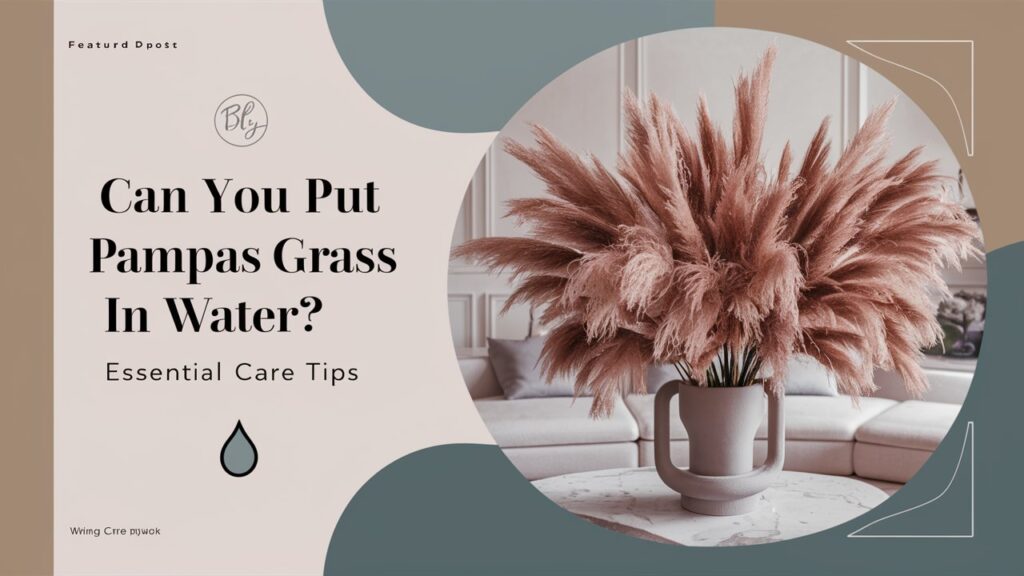 Can You Put Pampas Grass in Water