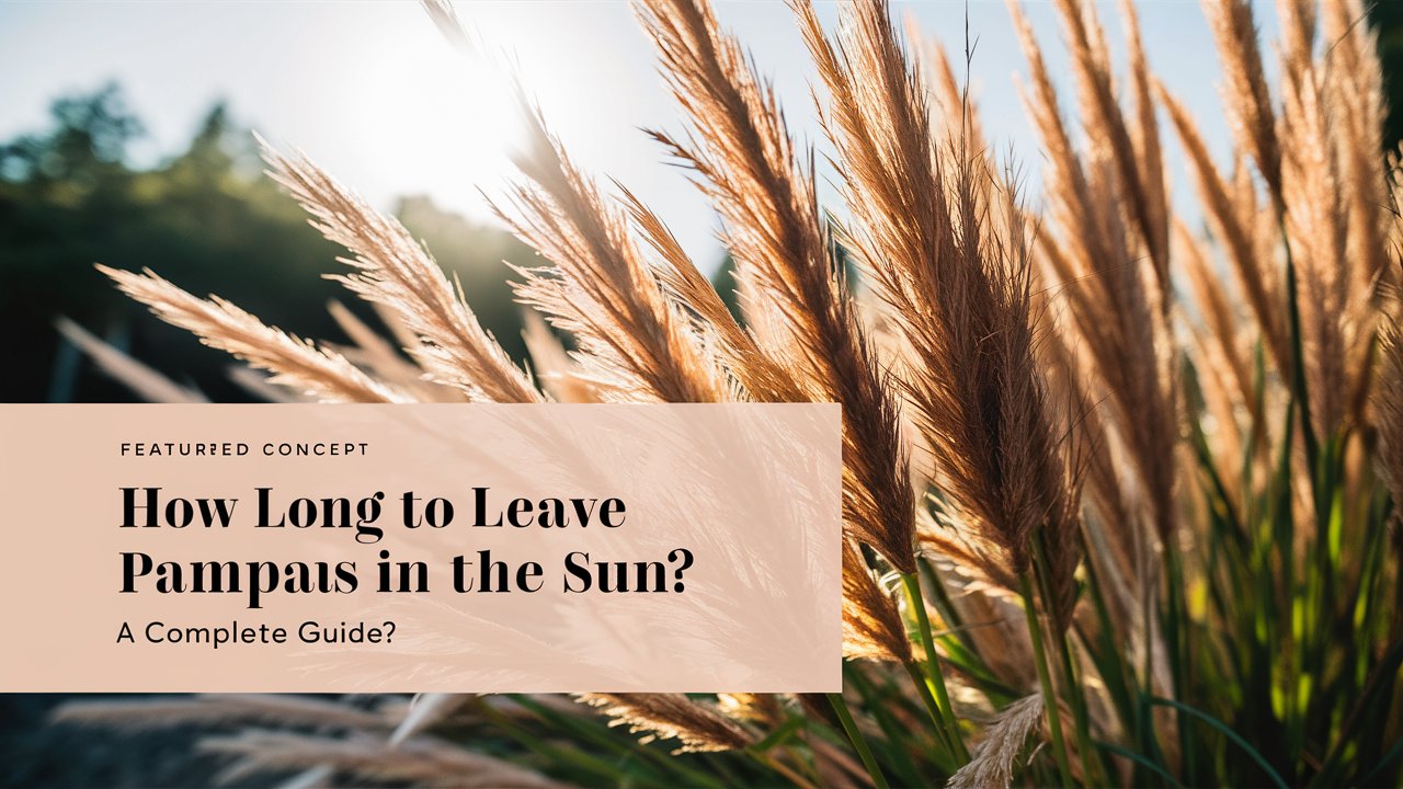 How Long to Leave Pampas in the Sun